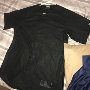 New era brand new medium button up jersey